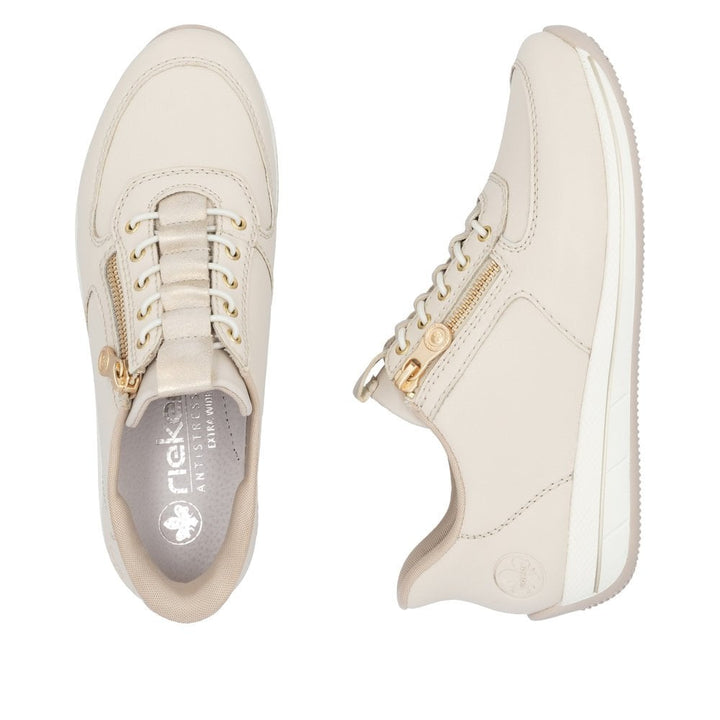 N1156-60 BEIGE ZIP UP TRAINER