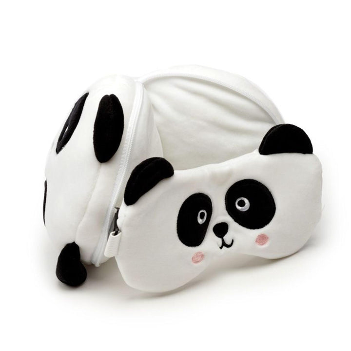 MY TRAVEL BUDDY PANDA TRAVEL PILLOW WITH EYE MASK