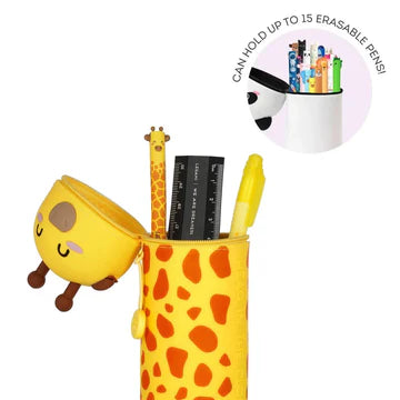 GIRAFFE 2 IN 1 SILICONE PENCIL CASE