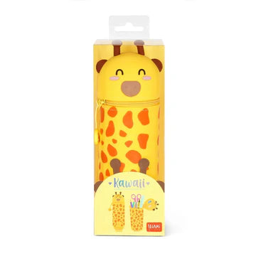 GIRAFFE 2 IN 1 SILICONE PENCIL CASE