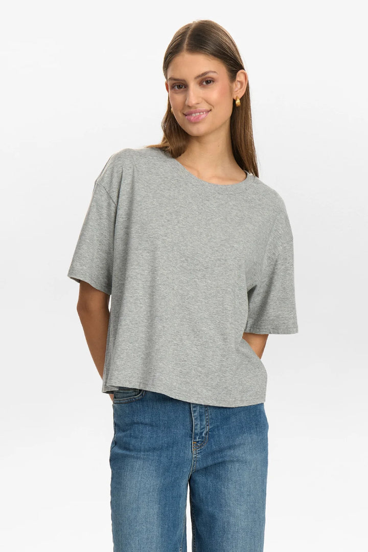 MEDIUM GREY MELANGE HUBY T-SHIRT