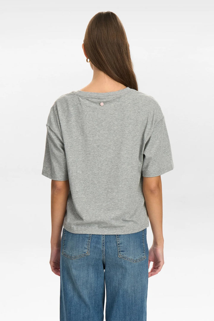 MEDIUM GREY MELANGE HUBY T-SHIRT