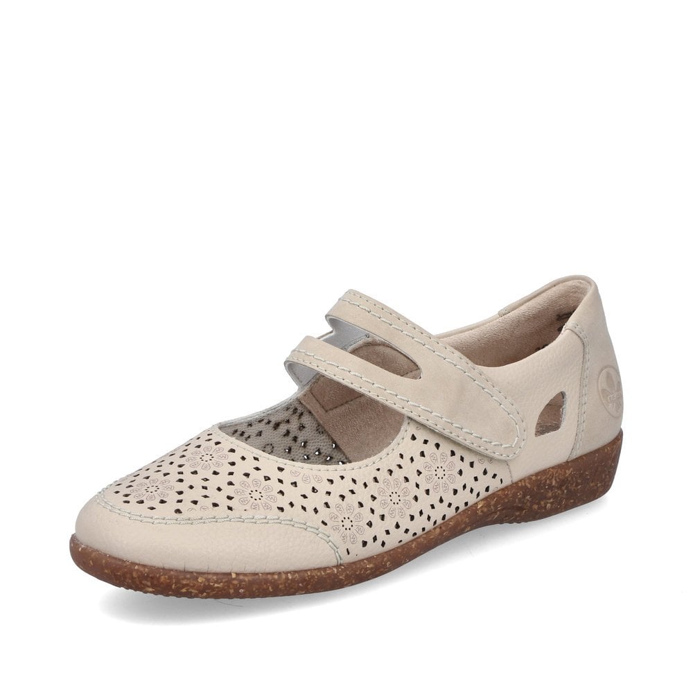 47675-60 LADIES SHOES BEIGE GESTROBELT