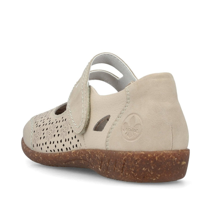 47675-60 LADIES SHOES BEIGE GESTROBELT
