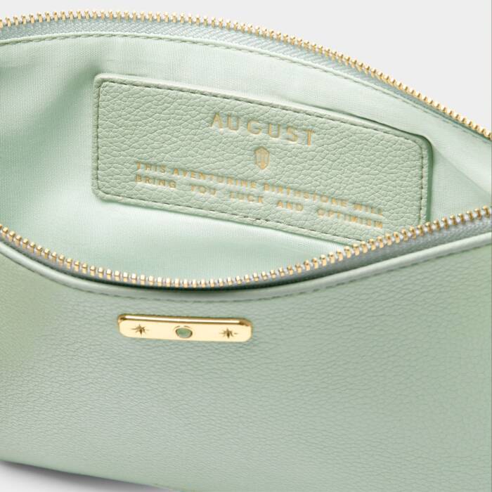 BIRTHSTONE POUCH AUGUST SAGE
