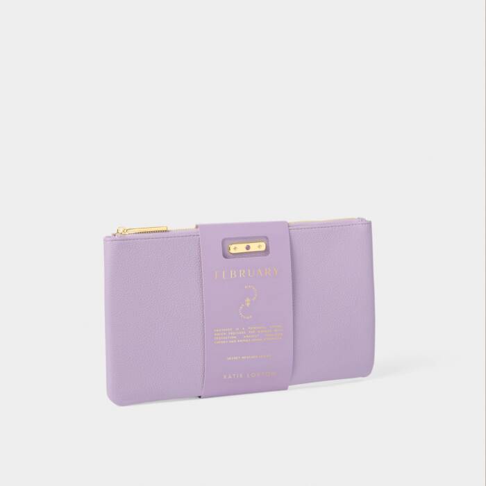 BIRTHSTONE POUCH FEBRUARY LILAC