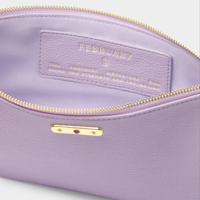 BIRTHSTONE POUCH FEBRUARY LILAC