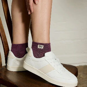 Wembley Ankle Socks for Women in Berry - UK 3-8 | EU 36-42