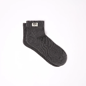 Wembley Ankle Socks for Men in Faded Black - UK 6-12 | EU 40-48