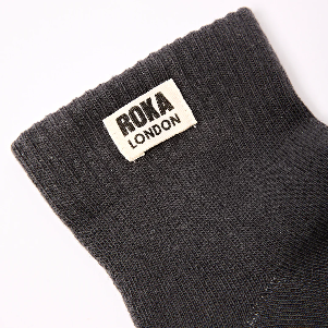 Wembley Ankle Socks for Men in Faded Black - UK 6-12 | EU 40-48