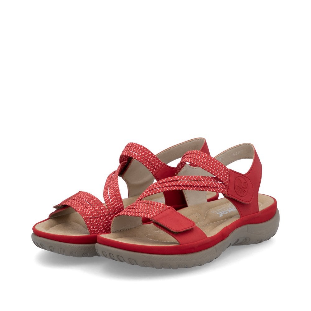 64870-33 LADIES' SANDALS RED CALIFORNIA