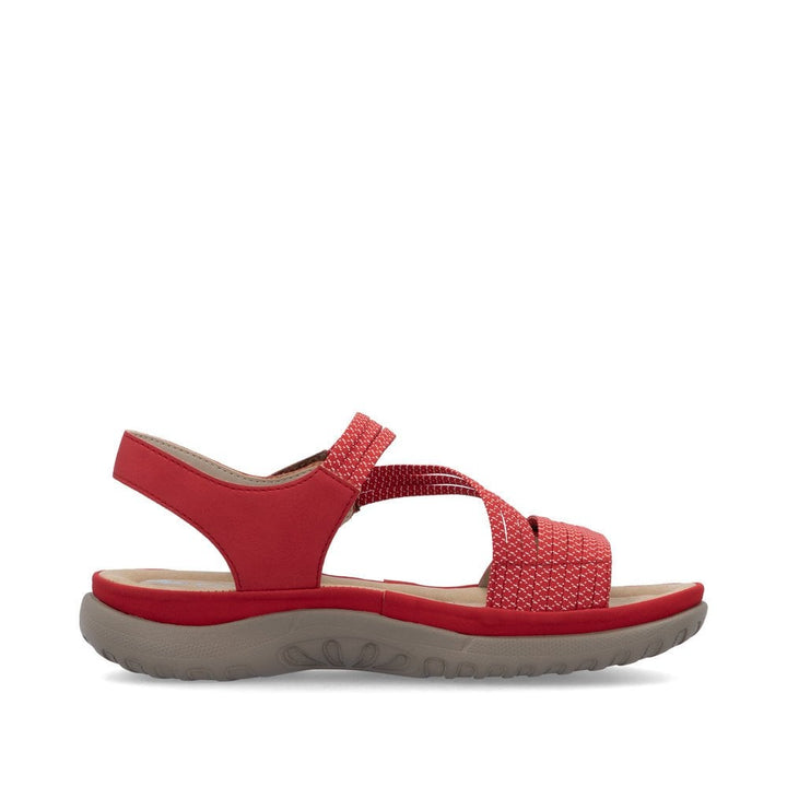 64870-33 LADIES' SANDALS RED CALIFORNIA