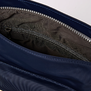 Kennington Crossbody Bag in Midnight Stripe Nylon - Medium