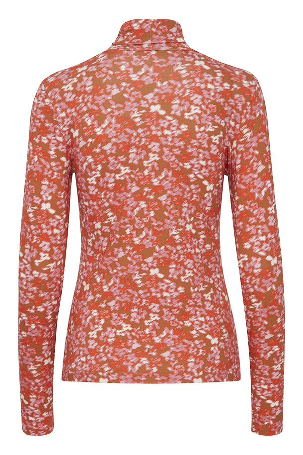 ORANGE FLOWER NAVA LONG SLEEVE TOP