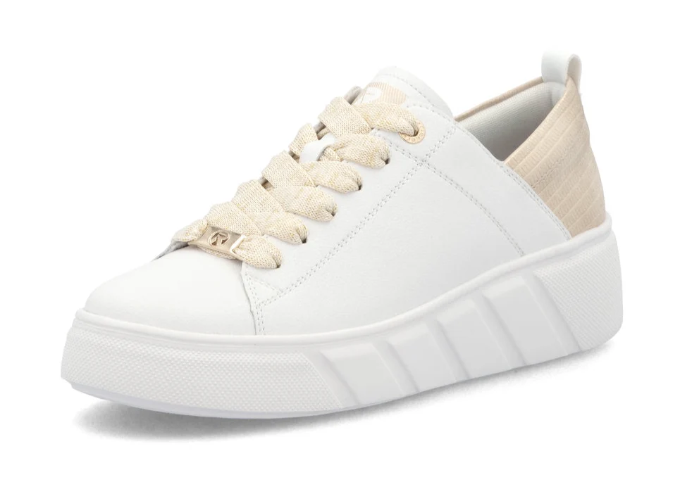 W2602-81 LADIES SHOES WHITE GESTROBELT