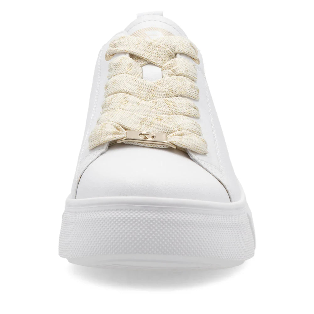 W2602-81 LADIES SHOES WHITE GESTROBELT