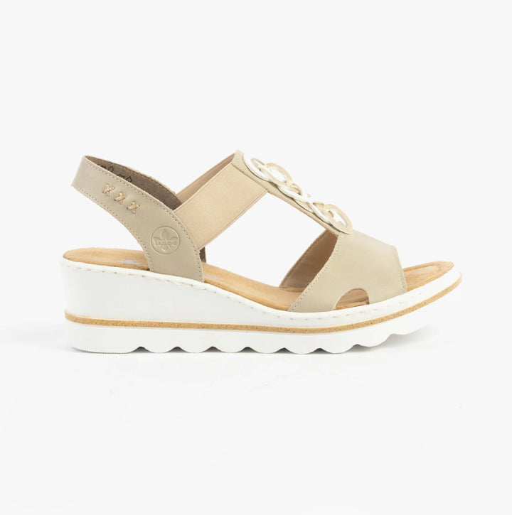 67498-62 LADIES' SANDALS BEIGE SEITL. ANFLECHTER
