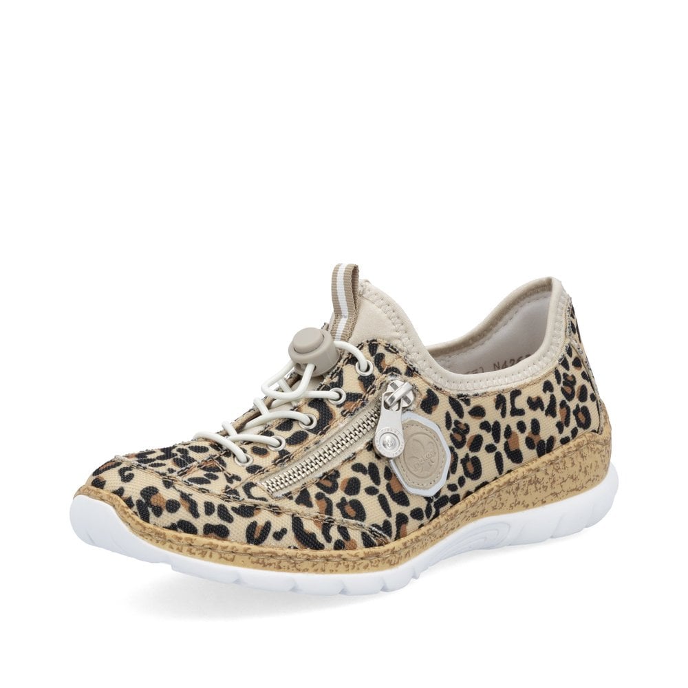 N4263-92 LADIES SHOES BEIGE COMBINATION SEITL. ANFLECHTER
