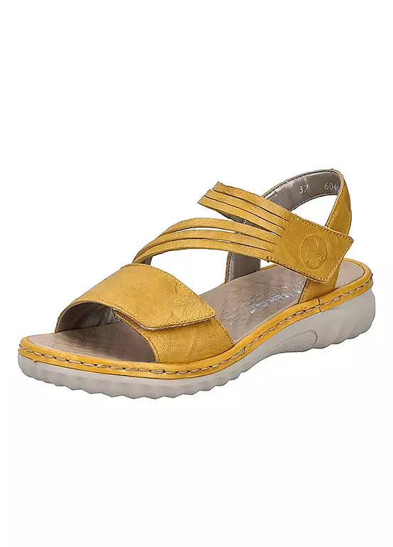 60464-68 LADIES' SANDALS YELLOW SEITL. ANFLECHTER