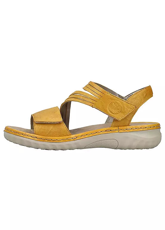 60464-68 LADIES' SANDALS YELLOW SEITL. ANFLECHTER