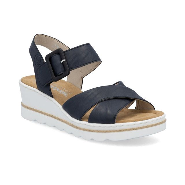 67463-14 LADIES' SANDALS BLUE SEITL. ANFLECHTER