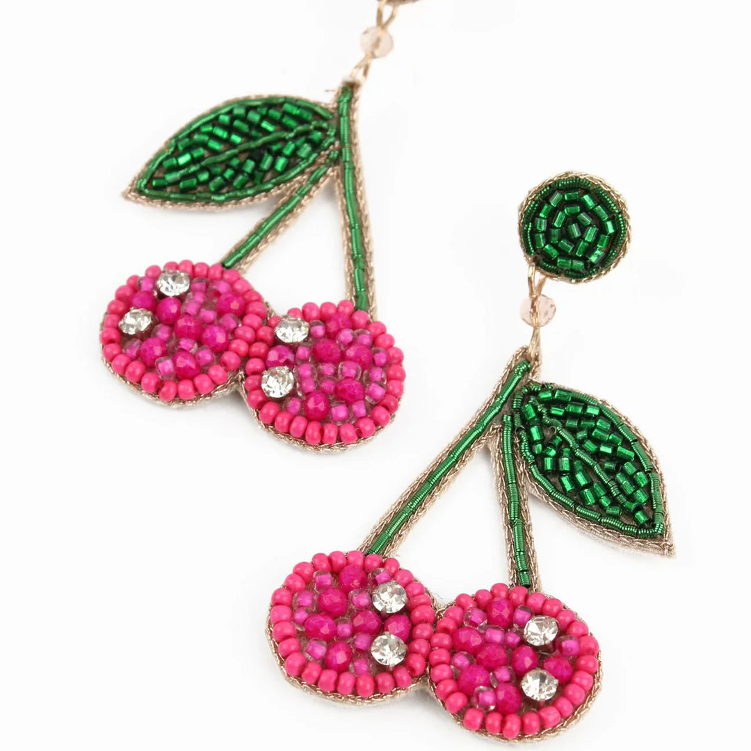 PINK CHERRY EARRINGS