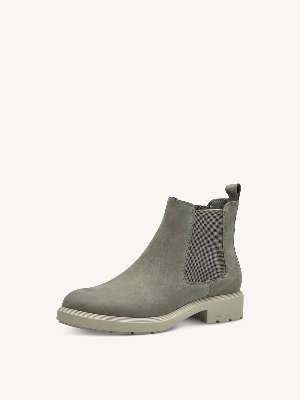 SAGE GREEN LEATHER CHELSEA BOOT