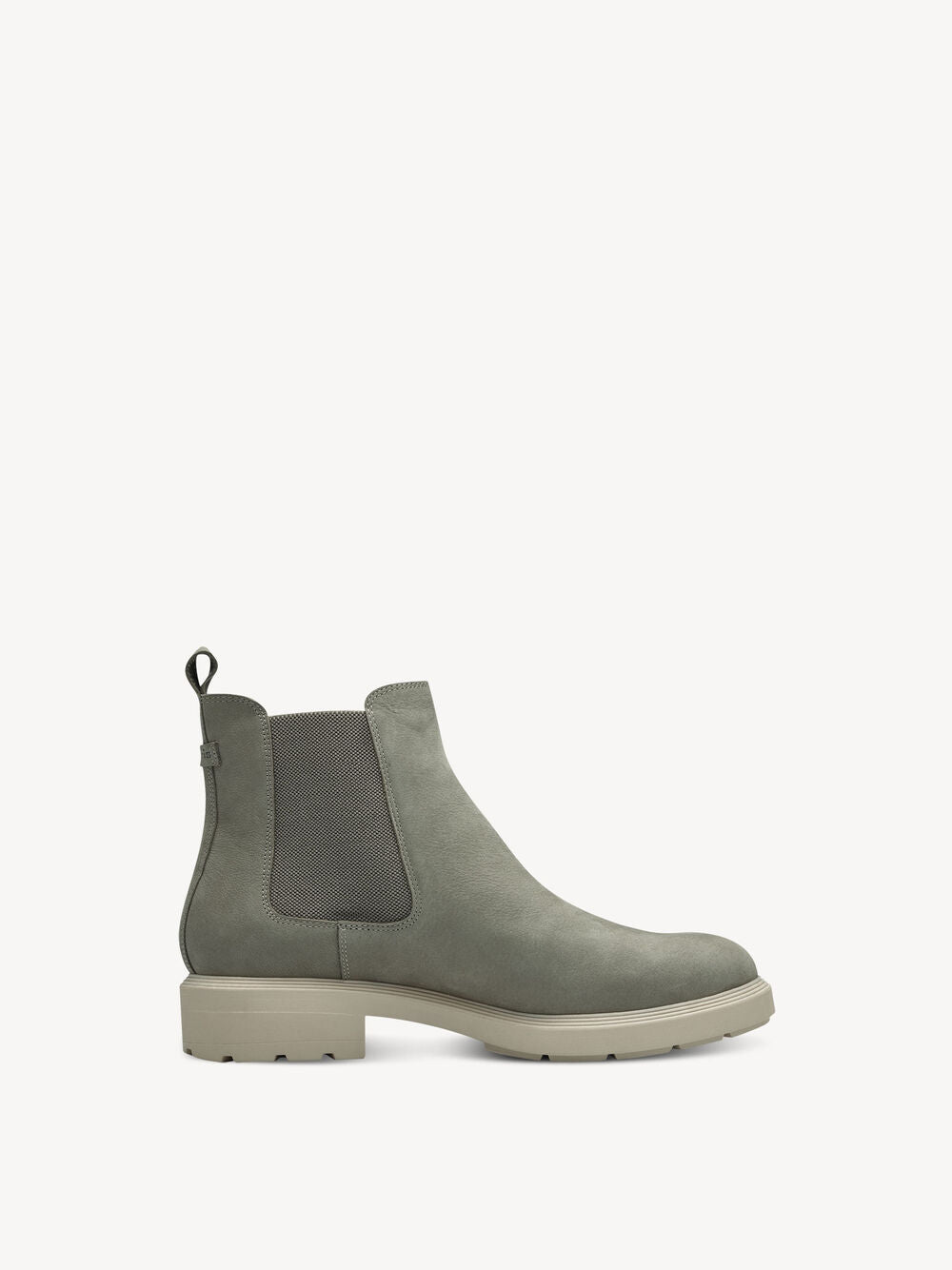 SAGE GREEN LEATHER CHELSEA BOOT