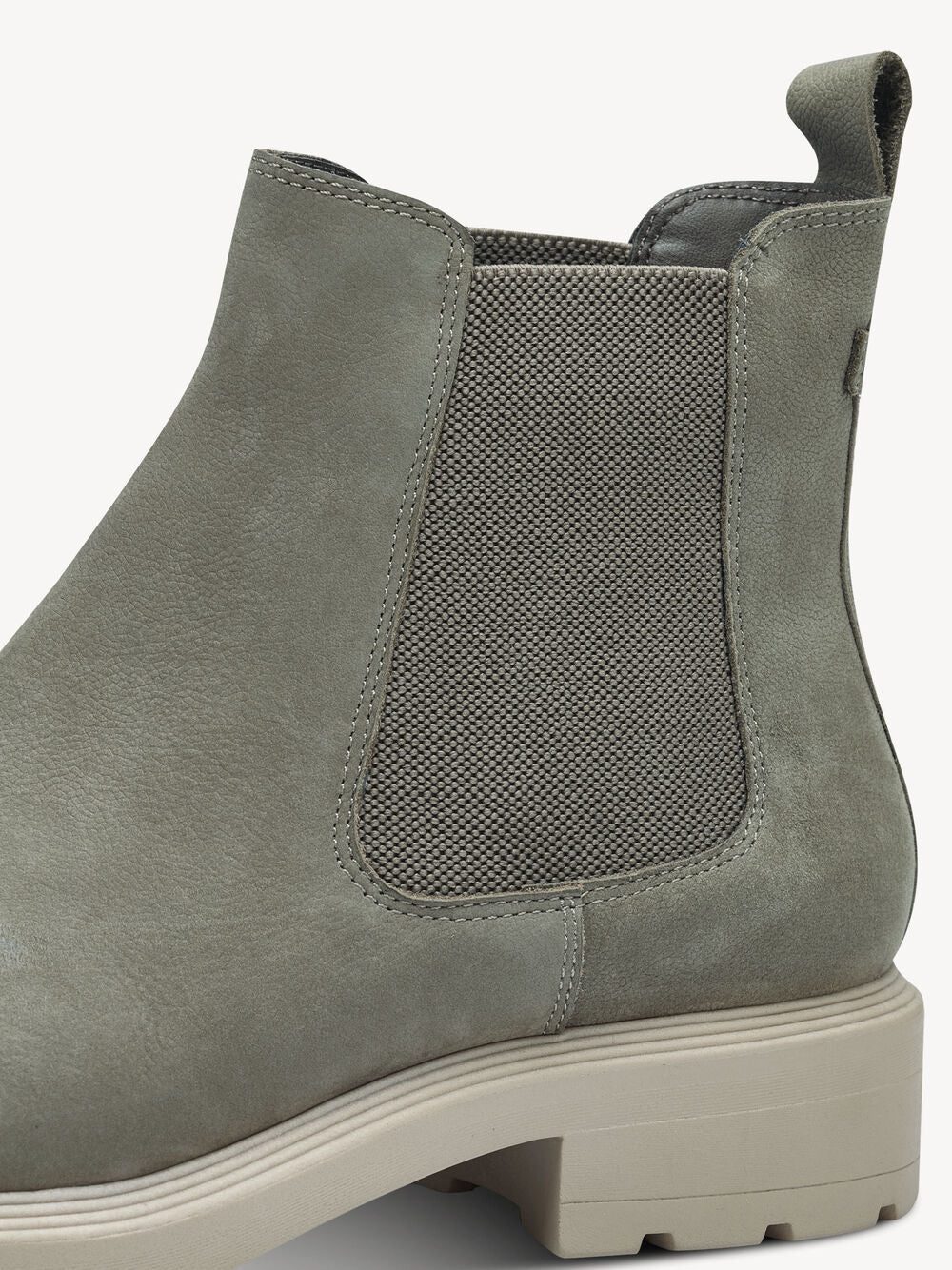 SAGE GREEN LEATHER CHELSEA BOOT