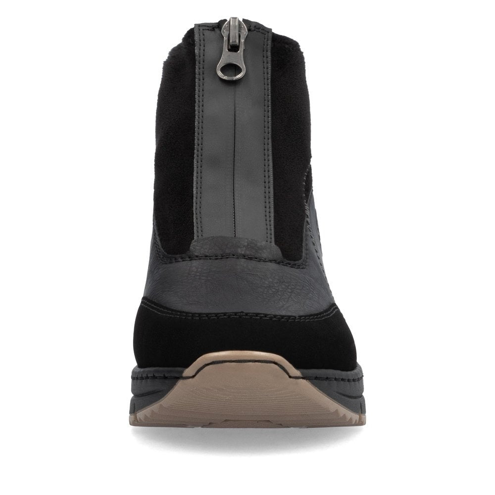 BLACK WEDGE TRAINER BOOT