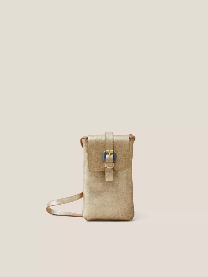 CLARA BUCKLE LEATHER PHONE BAG