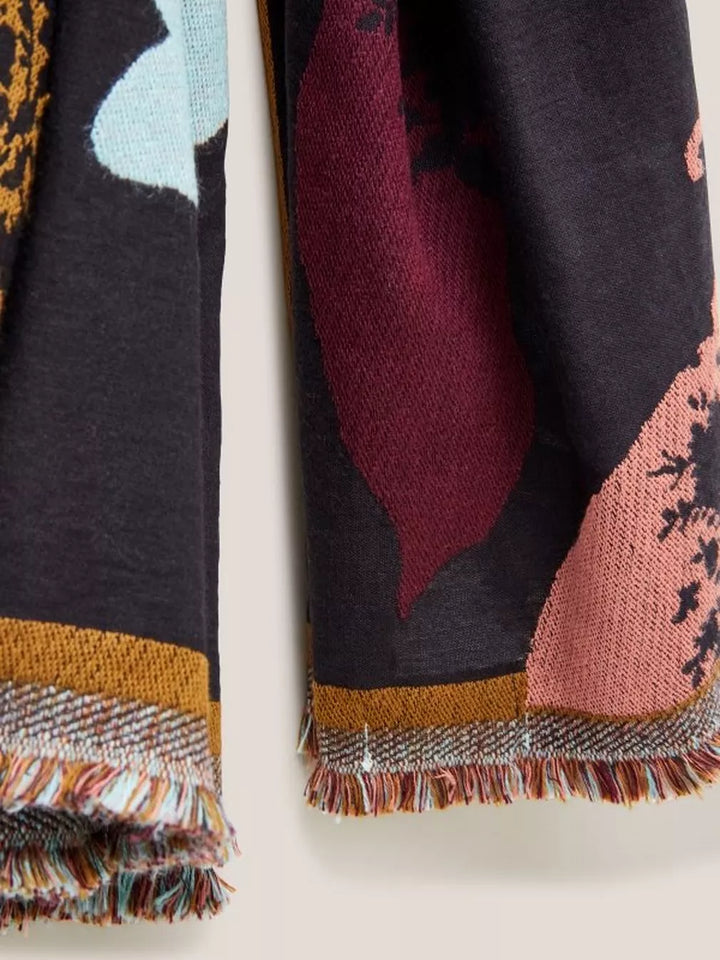 JACQUARD ANIMAL SQUARE SCARF