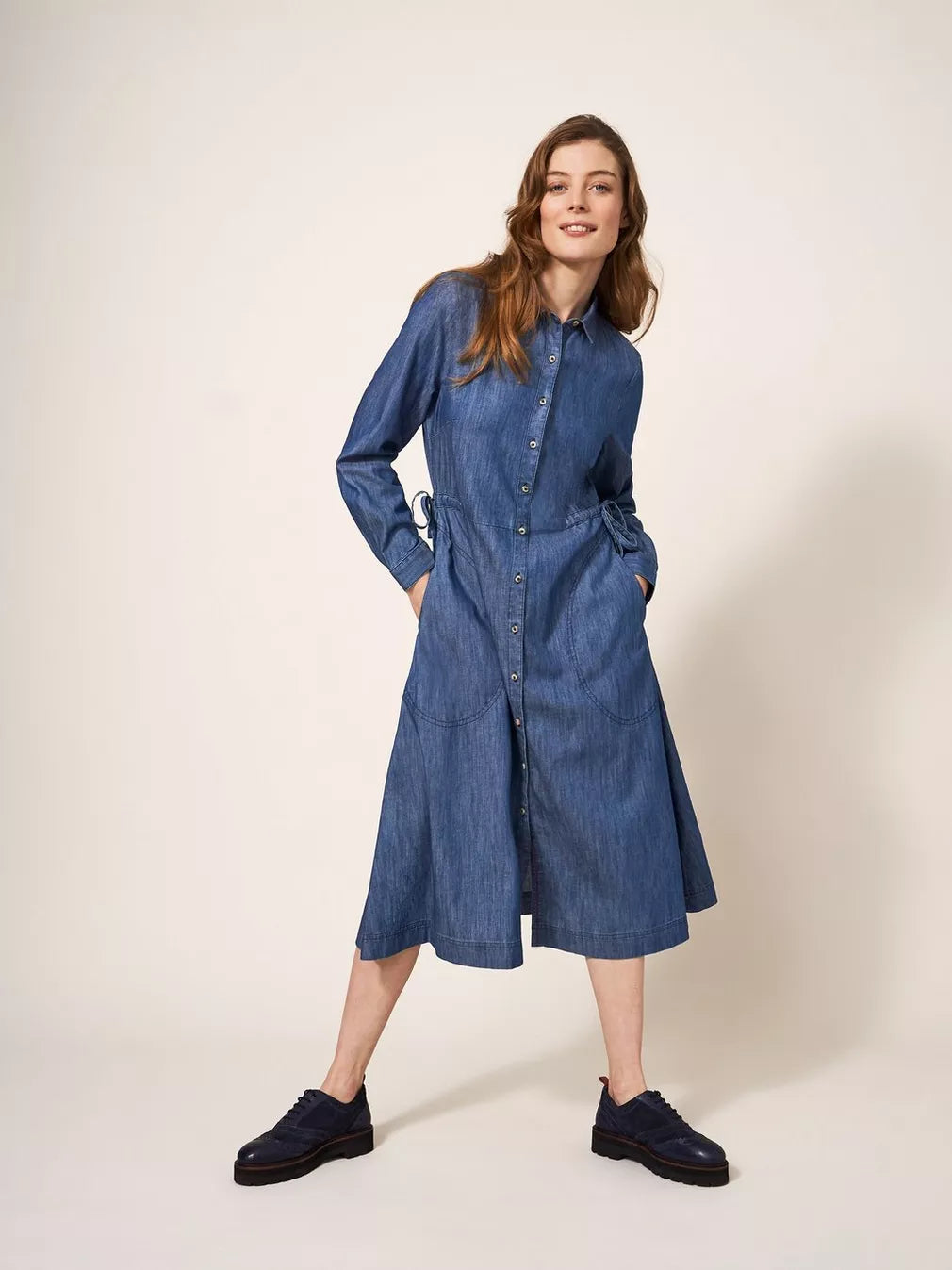 JADE DENIM SHIRT DRESS