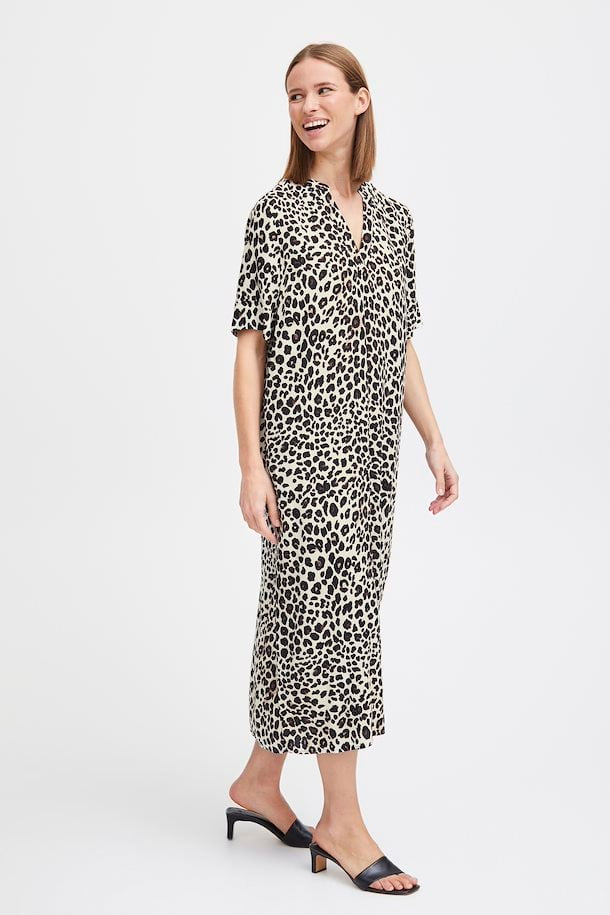 MMJOELLA DRESS BLACK LEO