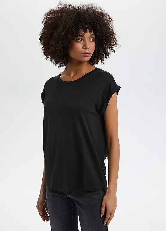 BLACK ADELLA T-SHIRT