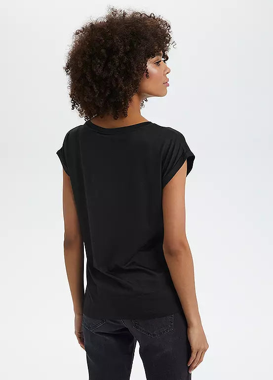BLACK ADELLA T-SHIRT