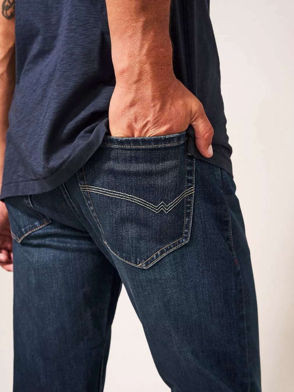 HARWOOD DARK BLUE STRAIGHT JEAN