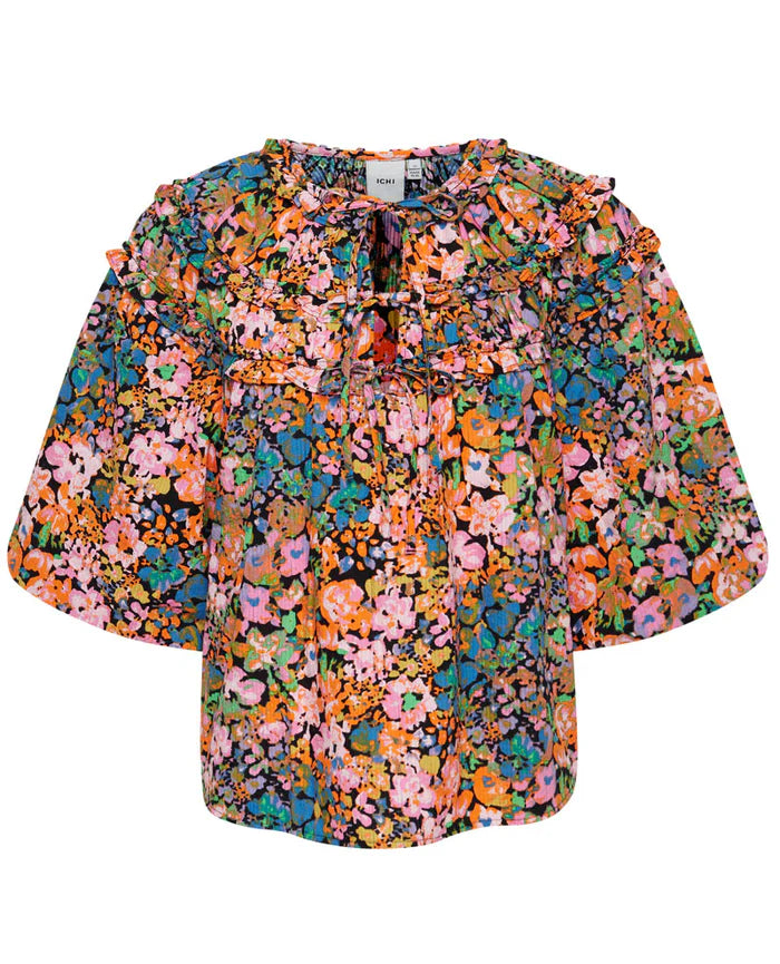JINDY PINK MULTI FLOWER TOP