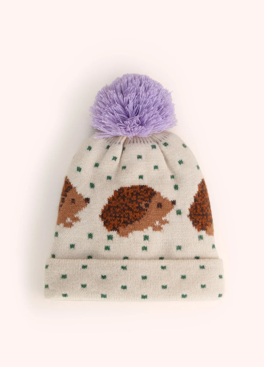 Powder ! Kids Hedgehog Hat in Cream