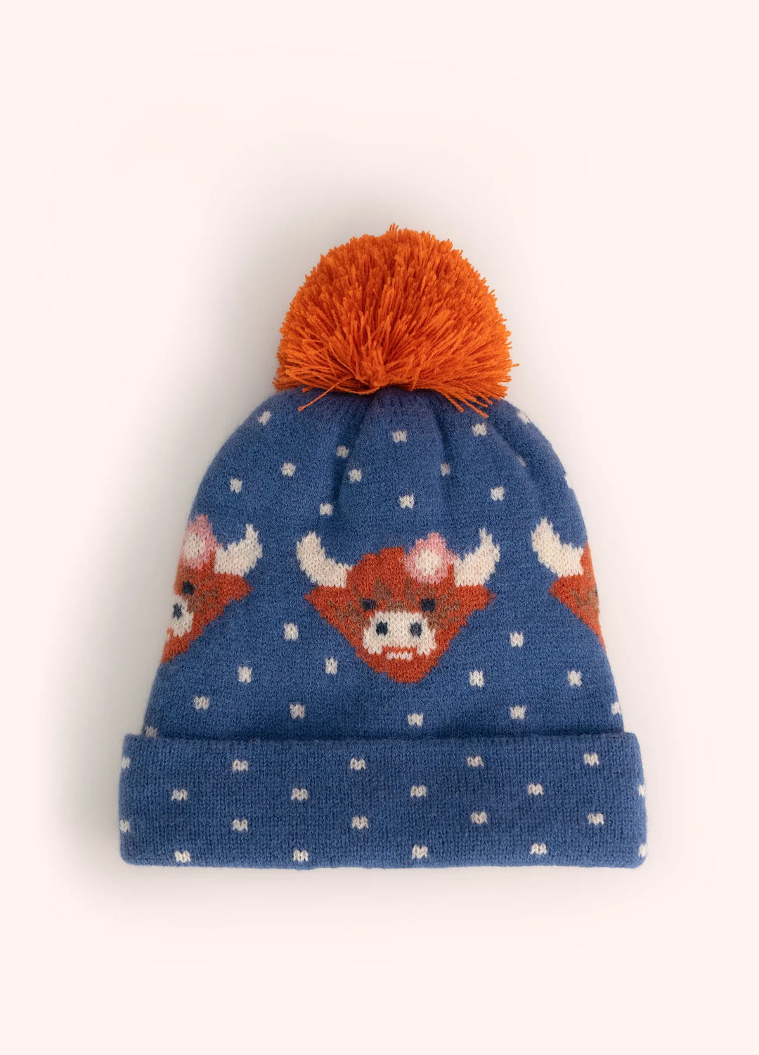 Powder ! Kids Highland Cow Hat in Navy
