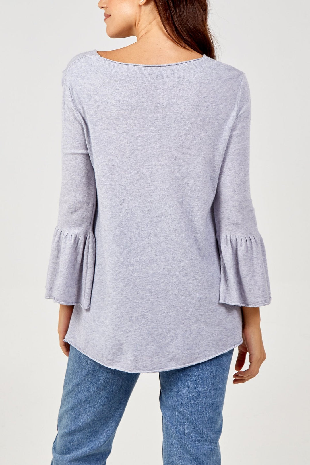 BELL SLEEVE V JUMPER