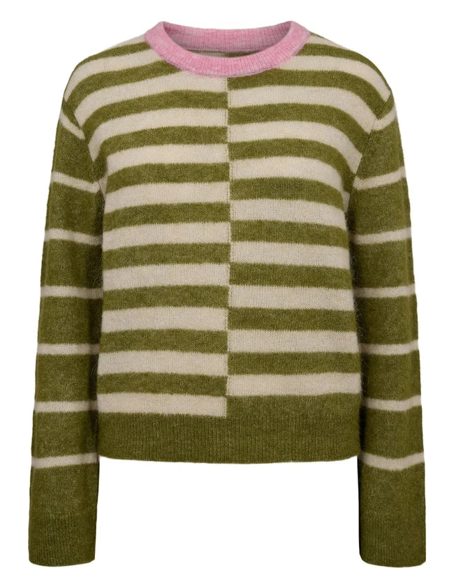 NURIETTE Block Stripe Pullover