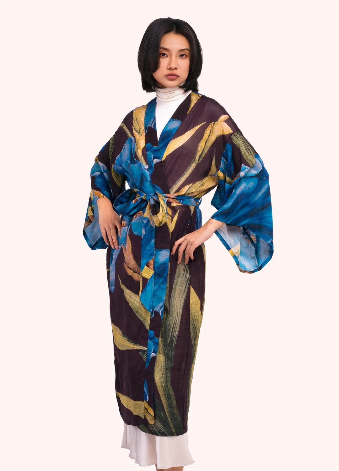 Iris Long Kimono Gown