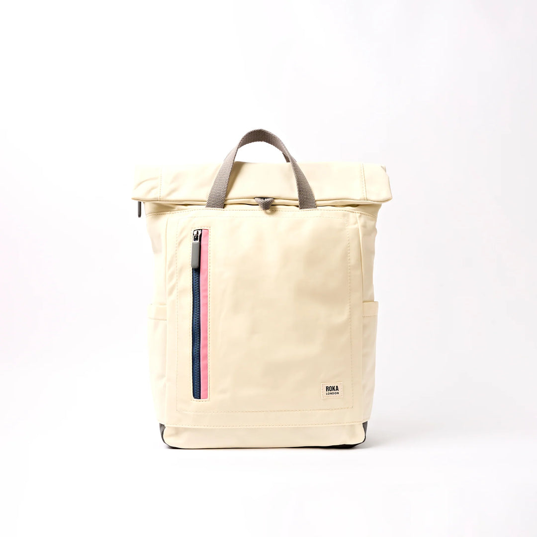 Camden J Medium Backpack in Wax Paper Stripe Nylon - Medium