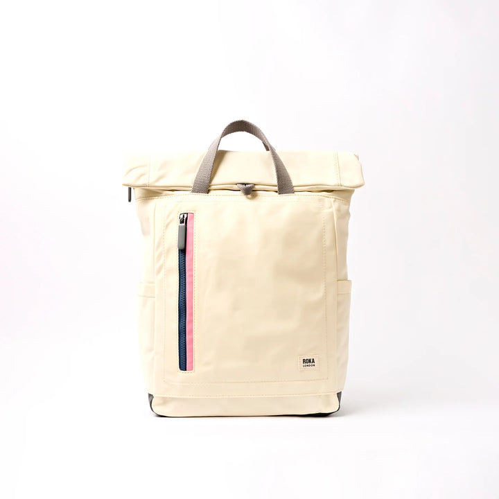 Camden J Medium Backpack in Wax Paper Stripe Nylon - Medium