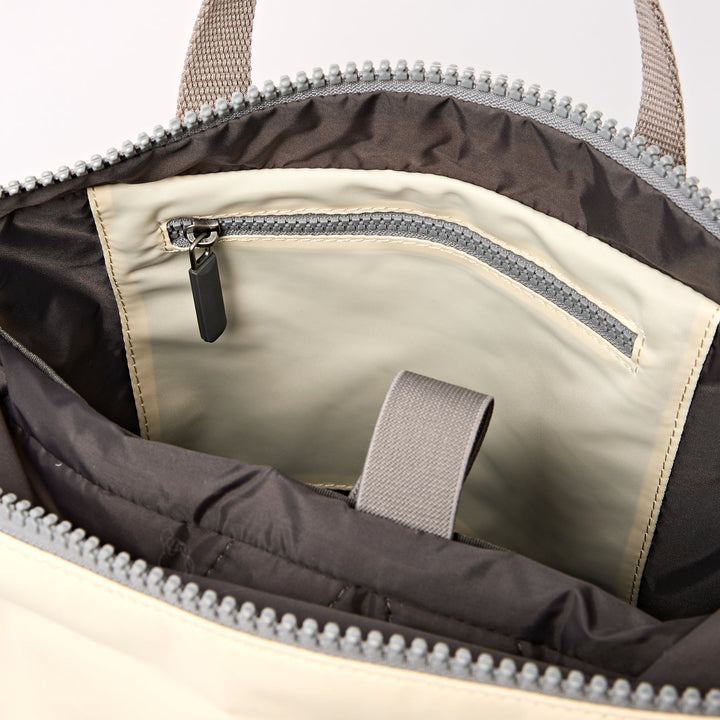 Camden J Medium Backpack in Wax Paper Stripe Nylon - Medium