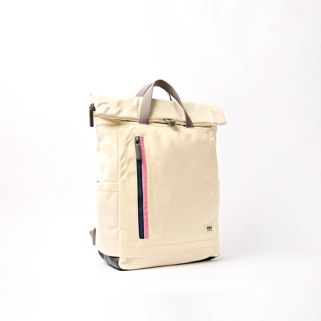 Camden J Medium Backpack in Wax Paper Stripe Nylon - Medium