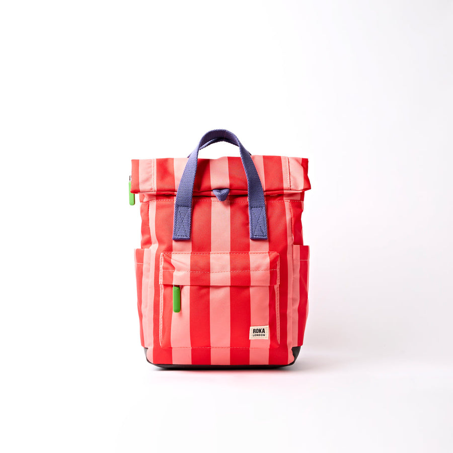 Canfield Small Backpack in Circus Print Canvas - Small - ROKA London