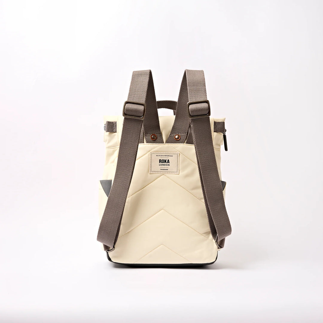 Canfield Small Backpack in Wax Paper Stripe Nylon - Small