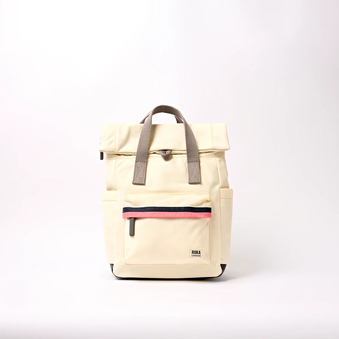 Canfield Small Backpack in Wax Paper Stripe Nylon - Small